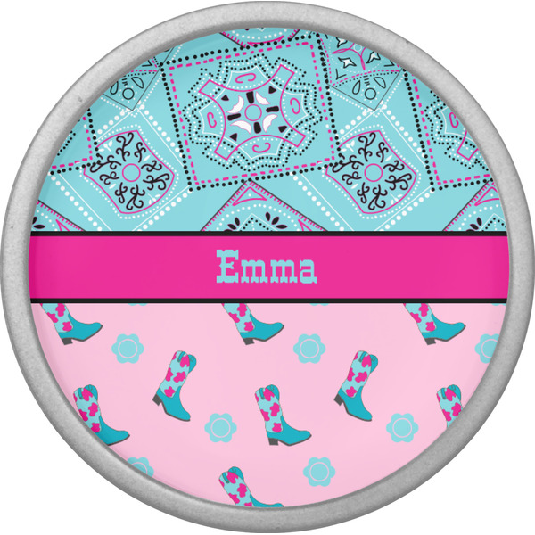 Cowgirl Cabinet Knob - Nickel - Front