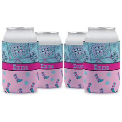 Cowgirl Can Cooler (12 oz) - Set of 4 w/ Name or Text