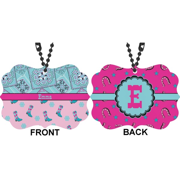 Cowgirl Car Ornament (Approval)