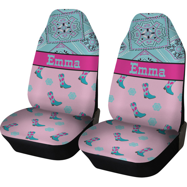 Custom Cowgirl Car Seat Covers (Set of Two) (Personalized)