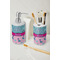 Cowgirl Ceramic Bathroom Accessories - LIFESTYLE (toothbrush holder & soap dispenser)