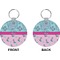 Cowgirl Circle Keychain (Front + Back)