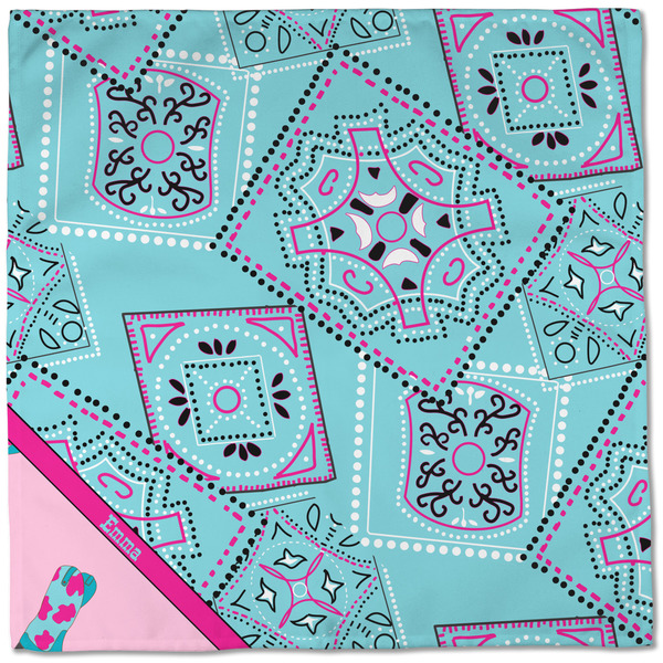 Cowgirl Cloth Napkins - Personalized Dinner (Full Open)