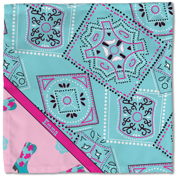 Cowgirl Cloth Napkins - Personalized Lunch (Single Full Open)