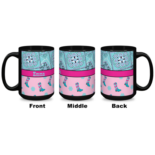 Cowgirl Coffee Mug - 15 oz - Black APPROVAL