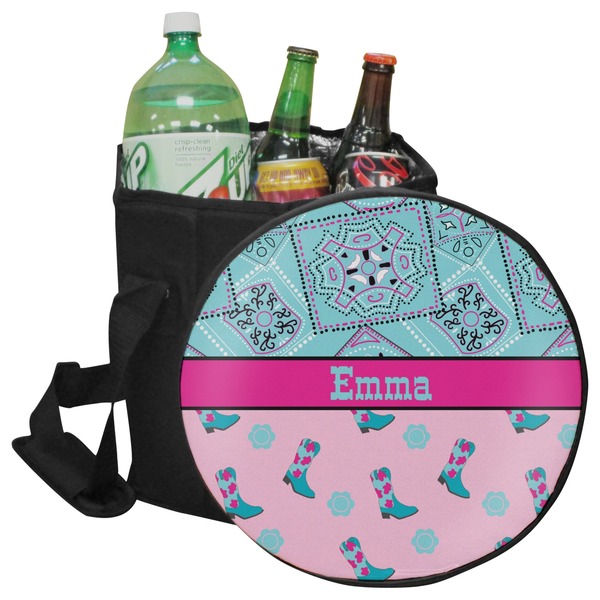 Custom Cowgirl Collapsible Cooler & Seat (Personalized)