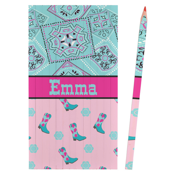 Cowgirl Colored Pencils - Front View