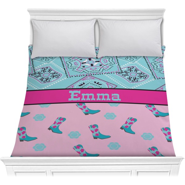 Custom Cowgirl Comforter - Full / Queen (Personalized)