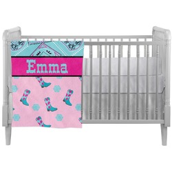 Cowgirl Crib Comforter / Quilt (Personalized)
