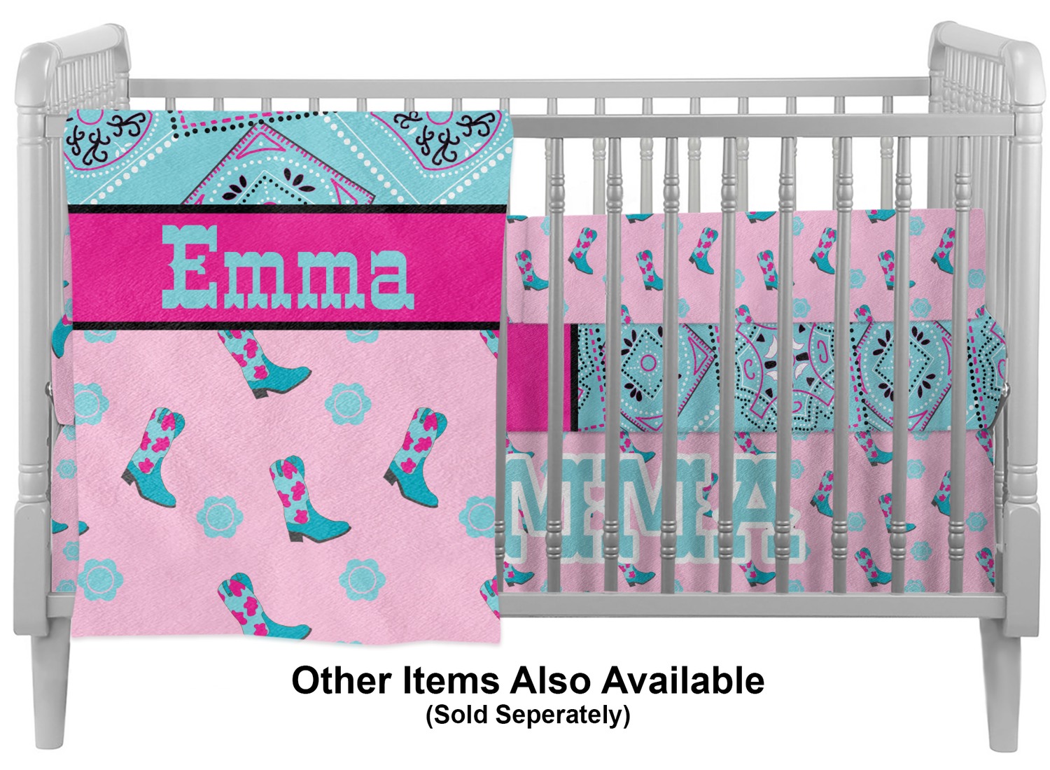 cowgirl crib bedding