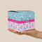 Cowgirl Cube Favor Gift Box - On Hand - Scale View
