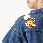 Cowgirl Twill Iron On Patch - Custom Shape