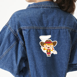 Cowgirl Twill Iron On Patch - Custom Shape - X-Large