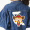 Cowgirl Twill Iron On Patch - Custom Shape - 3XL