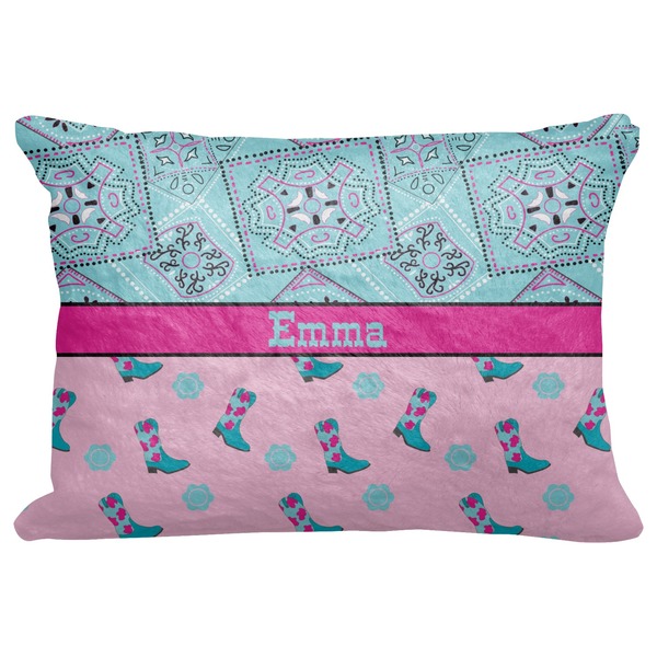 Custom Cowgirl Decorative Baby Pillowcase - 16"x12" (Personalized)