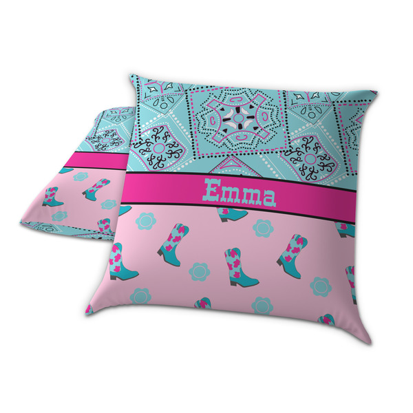 Cowgirl Decorative Pillow Case - TWO