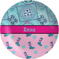 Cowgirl Melamine Plate (Personalized)