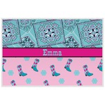 Cowgirl Laminated Placemat w/ Name or Text