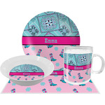 Cowgirl Dinner Set - Single 4 Pc Setting w/ Name or Text