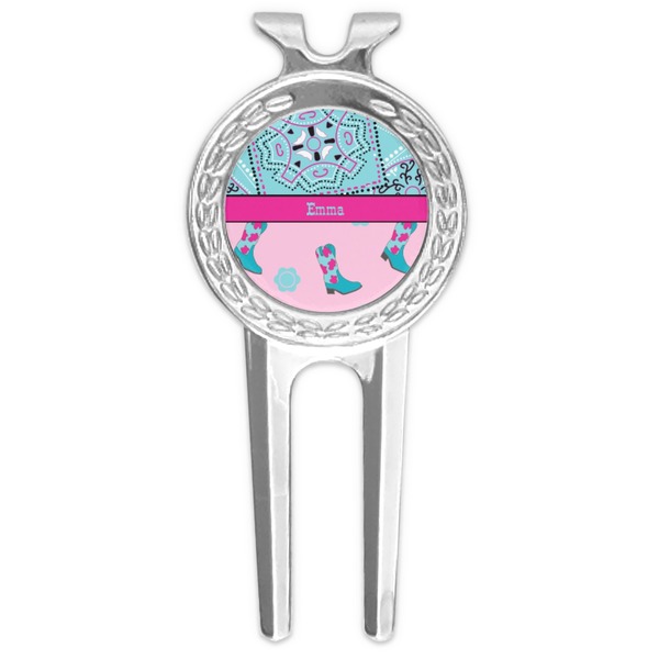 Custom Cowgirl Golf Divot Tool & Ball Marker (Personalized)