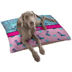 Cowgirl Dog Bed - Large w/ Name or Text