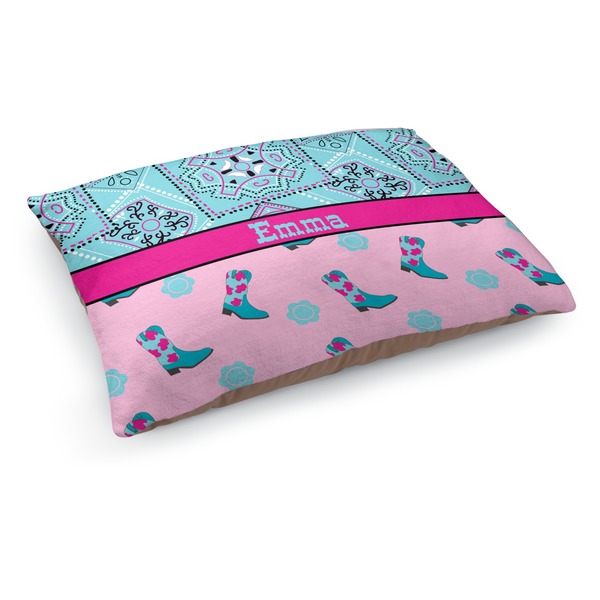 Custom Cowgirl Dog Bed - Medium w/ Name or Text
