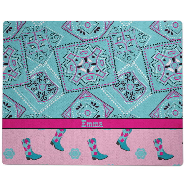 Cowgirl Dog Food Mat - Large without Bowls