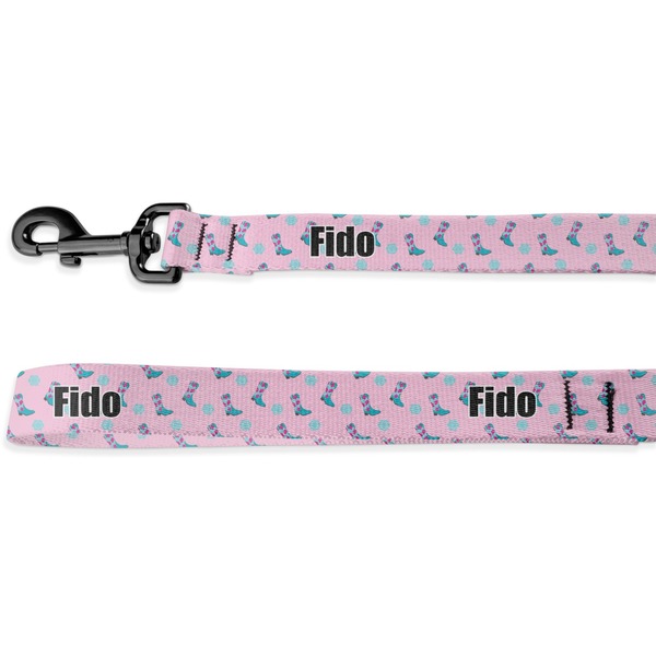 Custom Cowgirl Deluxe Dog Leash - 4 ft (Personalized)