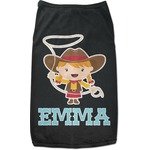 Cowgirl Black Pet Shirt (Personalized)