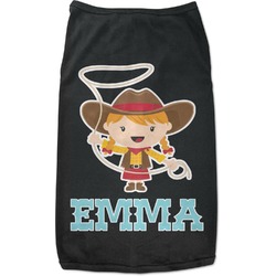 Cowgirl Black Pet Shirt - 3XL (Personalized)