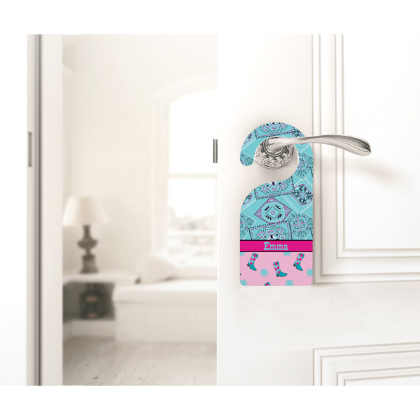 Cowgirl Door Hanger - LIFESTYLE