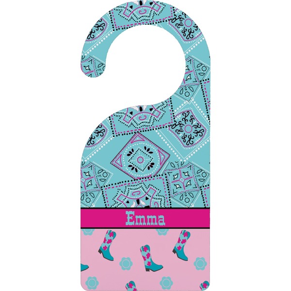 Custom Cowgirl Door Hanger (Personalized)