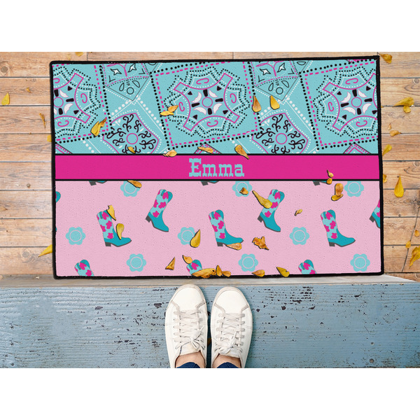 Cowgirl Door Mat - LIFESTYLE (Med)