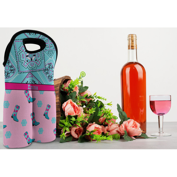 Cowgirl Double Wine Tote - LIFESTYLE (new)