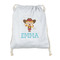 Cowgirl Drawstring Backpack - Sweatshirt Fleece - Double Sided (Personalized)