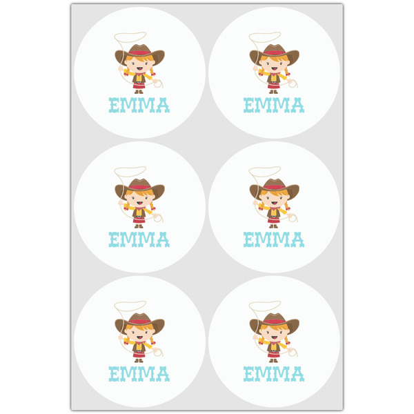 Cowgirl Drink Topper - Large - Set of 6