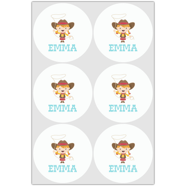 Cowgirl Drink Topper - XLarge - Set of 6