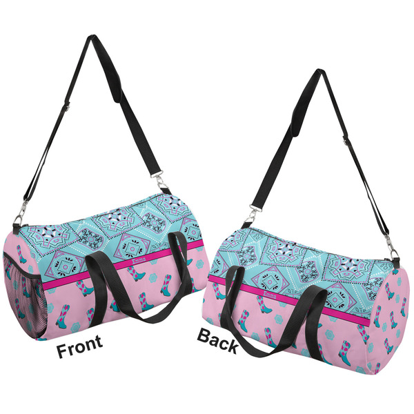 Cowgirl Duffle bag large front and back sides