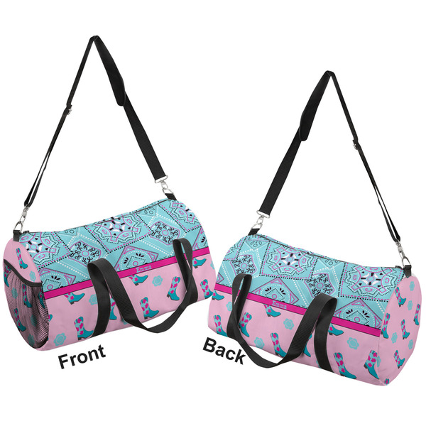 Cowgirl Duffle bag small front and back sides