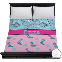 Cowgirl Duvet Cover - Full / Queen (Personalized)