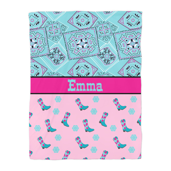 Cowgirl Duvet Cover - Twin - Front