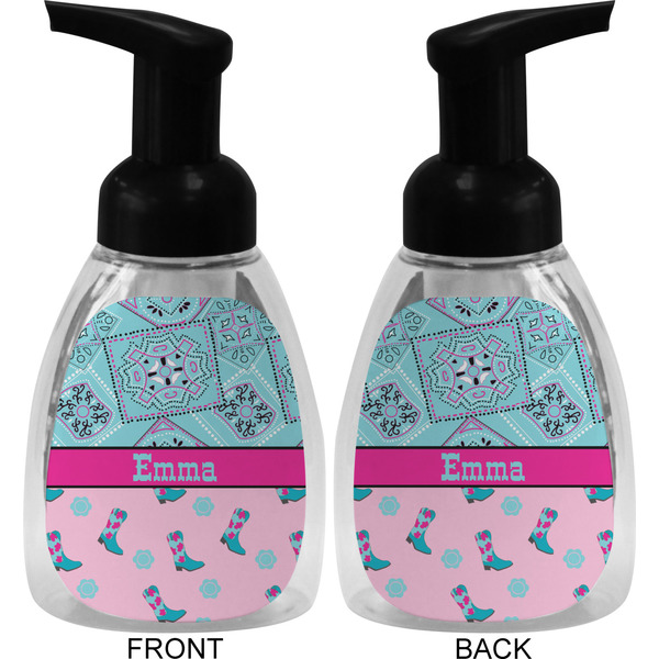 Cowgirl Foam Soap Bottle (Front & Back)