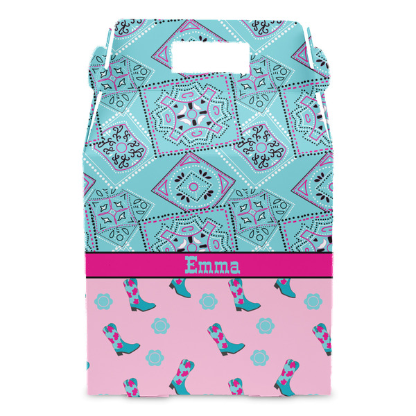 Cowgirl Gable Favor Box - Front