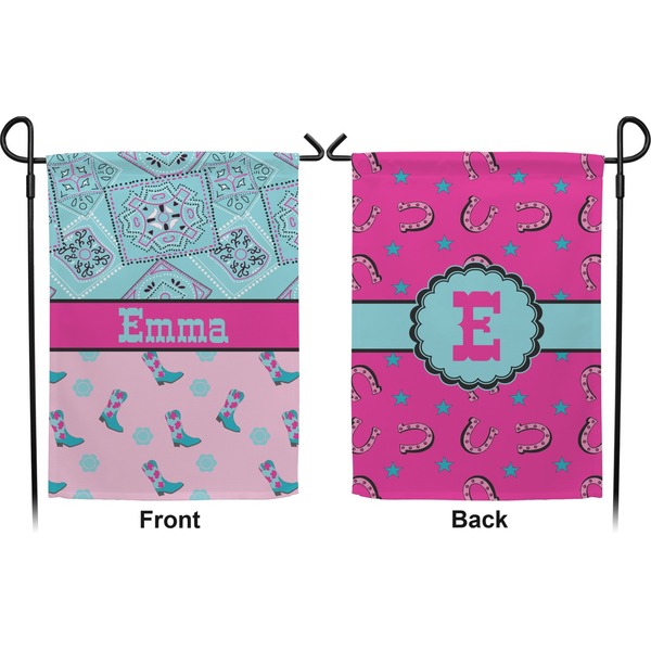 Cowgirl Garden Flag - Double Sided Front and Back