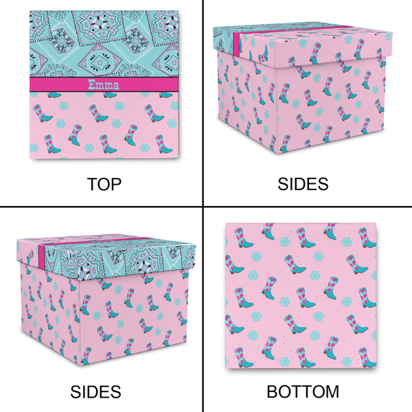 Cowgirl Gift Boxes with Lid - Canvas Wrapped - XX-Large - Approval