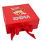 Cowgirl Gift Box with Magnetic Lid - Red (Personalized)
