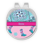 Cowgirl Golf Ball Marker - Hat Clip - Silver
