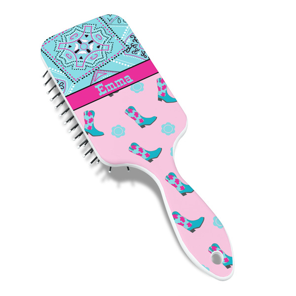 Cowgirl Hair Brush - Angle View