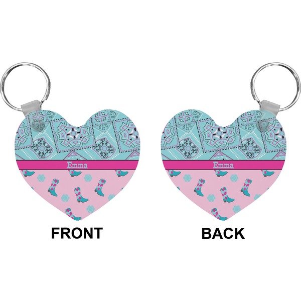 Cowgirl Heart Keychain (Front + Back)