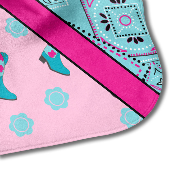 Cowgirl Hooded Baby Towel- Detail Corner